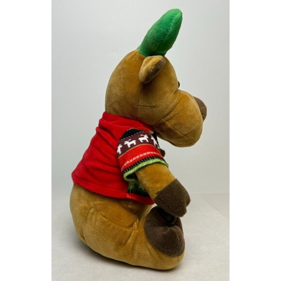 Kellytoy Plush Reindeer Moose 11" Stuffed Animal With Festive Christmas Sweater - Picture 5 of 10